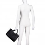 Handtasche Anett Tote Bag M, Farbe: schwarz, beige, Marke: BOSS, Abmessungen in cm: 30x20x14, Bild 4 von 7