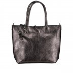 Handtasche Metallic, Farbe: anthrazit, metallic, Marke: Hausfelder Manufaktur, Abmessungen in cm: 23x22.5x8.5, Bild 1 von 8