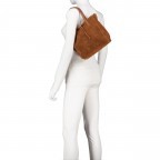 Handtasche Velours, Farbe: anthrazit, braun, taupe/khaki, grün/oliv, beige, Marke: Hausfelder Manufaktur, Abmessungen in cm: 22x22x8, Bild 5 von 8