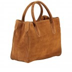 Handtasche Velours, Farbe: braun, taupe/khaki, Marke: Hausfelder Manufaktur, Abmessungen in cm: 30.5x23x12.5, Bild 2 von 7