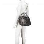 Handtasche Leoprint, Marke: Hausfelder Manufaktur, Abmessungen in cm: 30x22x12, Bild 6 von 7
