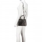Handtasche Leoprint, Marke: Hausfelder Manufaktur, Abmessungen in cm: 23x18x10, Bild 5 von 7