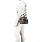 Handtasche Leoprint, Marke: Hausfelder Manufaktur, Abmessungen in cm: 23x18x10, Bild 6 von 7