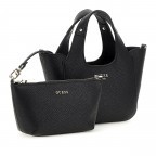 Handtasche Helina mit herausnehmbarer Tasche, Farbe: schwarz, beige, Marke: Guess, Abmessungen in cm: 16.5x16.5x8.8, Bild 2 von 9