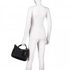 Handtasche Brenton, Farbe: schwarz, beige, Marke: Guess, Abmessungen in cm: 28x21.5x10, Bild 4 von 8