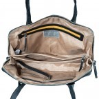 Shopper Lugano 481, Farbe: schwarz, blau/petrol, Marke: Flanigan, Abmessungen in cm: 32x20.5x10, Bild 4 von 5