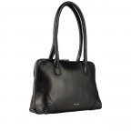 Shopper Lugano 481, Farbe: schwarz, blau/petrol, Marke: Flanigan, Abmessungen in cm: 32x20.5x10, Bild 2 von 5