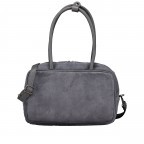 Handtasche Velours, Farbe: grau, beige, Marke: Hausfelder Manufaktur, Abmessungen in cm: 29x19x8, Bild 1 von 7