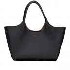 Shopper Lenah Tote Bag variabel in der Form, Farbe: schwarz, blau/petrol, braun, Marke: Boss, Abmessungen in cm: 33x27x19, Bild 2 von 6