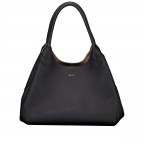 Shopper Lenah Tote Bag variabel in der Form, Farbe: schwarz, blau/petrol, braun, Marke: Boss, Abmessungen in cm: 33x27x19, Bild 1 von 6