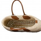 Korbtasche Palimito-Dalia Lola, Farbe: cognac, beige, Marke: Abro, Abmessungen in cm: 40x28.5x14, Bild 5 von 5