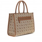 Handtasche Neda 4G-Logo Peony, Farbe: blau/petrol, braun, Marke: Guess, Abmessungen in cm: 33.5x25x12.5, Bild 3 von 8