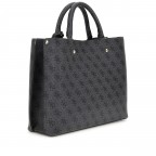 Handtasche Meridian II 4G-Logo, Farbe: anthrazit, braun, Marke: Guess, Abmessungen in cm: 30x25x10, Bild 3 von 8