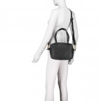 Handtasche mit Goldfittings, Marke: Hausfelder Manufaktur, Abmessungen in cm: 23.5x17x11, Bild 7 von 8