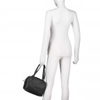 Handtasche mit Goldfittings, Marke: Hausfelder Manufaktur, Abmessungen in cm: 23.5x17x11, Bild 4 von 8