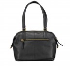 Handtasche mit Goldfittings, Marke: Hausfelder Manufaktur, Abmessungen in cm: 23.5x17x11, Bild 3 von 8