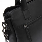 Handtasche Hermosa, Farbe: schwarz, cognac, Marke: The Chesterfield Brand, Abmessungen in cm: 26x22.5x11, Bild 8 von 9