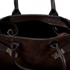 Handtasche Velours, Farbe: braun, beige, Marke: Hausfelder Manufaktur, Abmessungen in cm: 32x21.5x15.5, Bild 8 von 8