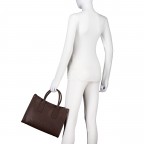 Handtasche Foxy Relove Recycle, Farbe: schwarz, braun, beige, Marke: Valentino Bags, Abmessungen in cm: 34x25.5x14.5, Bild 4 von 7