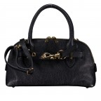 Handtasche Dollaro, Farbe: schwarz, beige, Marke: Hausfelder Manufaktur, Abmessungen in cm: 29x16x9.5, Bild 1 von 7