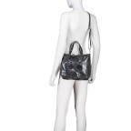 Handtasche Snake, Farbe: anthrazit, braun, Marke: Hausfelder Manufaktur, Abmessungen in cm: 23x23.5x8.5, Bild 6 von 7
