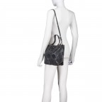 Handtasche Snake, Farbe: anthrazit, braun, Marke: Hausfelder Manufaktur, Abmessungen in cm: 23x23.5x8.5, Bild 5 von 7