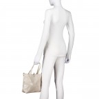 Handtasche Elefante, Farbe: beige, Marke: Hausfelder Manufaktur, Abmessungen in cm: 23x23.5x8.5, Bild 4 von 7