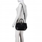 Handtasche Amorette, Farbe: schwarz, beige, Marke: Guess, Abmessungen in cm: 21x22x14, Bild 5 von 7