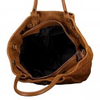 Handtasche Velours, Farbe: grau, braun, cognac, beige, Marke: Hausfelder Manufaktur, Abmessungen in cm: 19x20x12, Bild 6 von 6