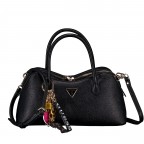 Handtasche Davina, Farbe: schwarz, taupe/khaki, Marke: Guess, Abmessungen in cm: 31x15x10, Bild 1 von 7