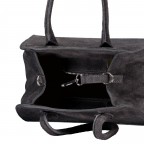 Tasche Velours, Farbe: grau, braun, taupe/khaki, grün/oliv, rot/weinrot, Marke: Hausfelder Manufaktur, Abmessungen in cm: 26.5x18.5x17, Bild 8 von 8