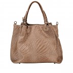 Handtasche Flechtprägung, Farbe: grau, braun, taupe/khaki, Marke: Hausfelder Manufaktur, Abmessungen in cm: 32x30x16, Bild 3 von 7