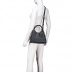 Handtasche Meridian II, Farbe: anthrazit, braun, Marke: Guess, Abmessungen in cm: 25.5x20x12, Bild 6 von 7