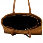 Shopper Velours, Farbe: cognac, taupe/khaki, grün/oliv, beige, Marke: Hausfelder Manufaktur, Abmessungen in cm: 36x22x13.5, Bild 5 von 5