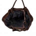 Handtasche Velours, Farbe: braun, taupe/khaki, rot/weinrot, Marke: Hausfelder Manufaktur, Abmessungen in cm: 23x22x14.5, Bild 7 von 7