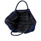 Handtasche Dollaro, Farbe: blau/petrol, rot/weinrot, beige, Marke: Hausfelder Manufaktur, Abmessungen in cm: 23x22x14.5, Bild 7 von 7