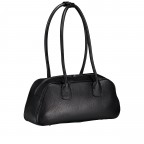 Shopper mit zusätzlichem Schulterriemen, Farbe: schwarz, beige, Marke: Hausfelder Manufaktur, Abmessungen in cm: 35x17x9, Bild 2 von 7