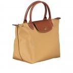 Handtasche Le Pliage S, Farbe: anthrazit, grau, blau/petrol, cognac, taupe/khaki, grün/oliv, rot/weinrot, flieder/lila, rosa/pink, orange, gelb, Marke: Longchamp, Abmessungen in cm: 23x22x14, Bild 2 von 5