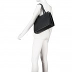 Shopper Cormorano Aline, Farbe: schwarz, blau/petrol, cognac, Marke: Adax, Abmessungen in cm: 36x26x14, Bild 4 von 7