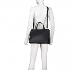 Shopper Cormorano Aline, Farbe: schwarz, blau/petrol, cognac, Marke: Adax, Abmessungen in cm: 36x26x14, Bild 6 von 7