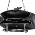 Handtasche Divina, Farbe: schwarz, anthrazit, rot/weinrot, Marke: Valentino Bags, Abmessungen in cm: 37.5x27.5x14, Bild 5 von 5