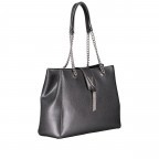 Handtasche Divina, Farbe: schwarz, anthrazit, rot/weinrot, Marke: Valentino Bags, Abmessungen in cm: 37.5x27.5x14, Bild 2 von 5