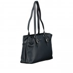 Shopper Como M7, Farbe: schwarz, blau/petrol, rot/weinrot, Marke: Flanigan, Abmessungen in cm: 33x23x12, Bild 2 von 5