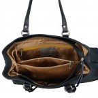 Shopper Como M7, Farbe: schwarz, blau/petrol, rot/weinrot, Marke: Flanigan, Abmessungen in cm: 33x23x12, Bild 5 von 5