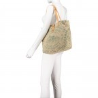 Shopper Canvas X1225 Beige Stampa Prugna, Farbe: flieder/lila, Marke: Campomaggi, EAN: 8054302711210, Abmessungen in cm: 30x33x16, Bild 4 von 7