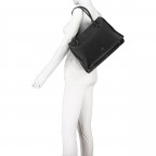 Handtasche Milano Handbag L Charcoal Brown, Farbe: braun, Marke: AIGNER, EAN: 4055539448959, Abmessungen in cm: 37x24x16, Bild 4 von 7