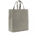 Handtasche Paper Bag Tote M Waxy Kroko Titan, Farbe: grau, Marke: Liebeskind Berlin, EAN: 4064657019224, Abmessungen in cm: 29x35x14.5, Bild 2 von 5