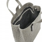 Handtasche Paper Bag Tote M Waxy Kroko Titan, Farbe: grau, Marke: Liebeskind Berlin, EAN: 4064657019224, Abmessungen in cm: 29x35x14.5, Bild 4 von 5
