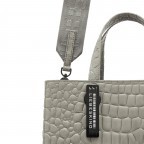 Handtasche Paper Bag Tote M Waxy Kroko Titan, Farbe: grau, Marke: Liebeskind Berlin, EAN: 4064657019224, Abmessungen in cm: 29x35x14.5, Bild 5 von 5