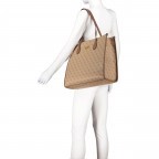 Shopper Silvana 4g-logo Latte Logo Brown, Farbe: beige, Marke: Guess, EAN: 0190231655916, Abmessungen in cm: 40x33.5x14.5, Bild 4 von 5